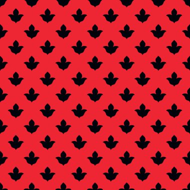 Basit Viktorya laleleri soyut dekoratif dikişsiz desen