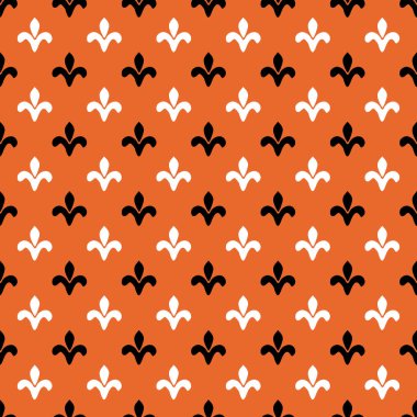 Basit fleur de lis pürüzsüz model vektör arkaplanı