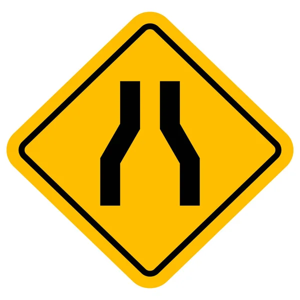 Illustration vectorielle étroite de signalisation routière — Image vectorielle