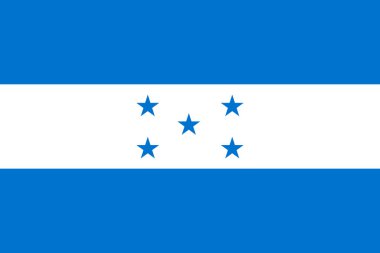 Honduras bayrak ulusal vektör gösterimi