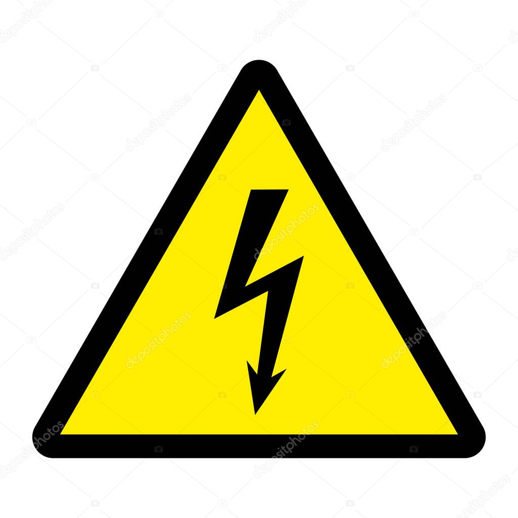 Danger high voltage vector illustration