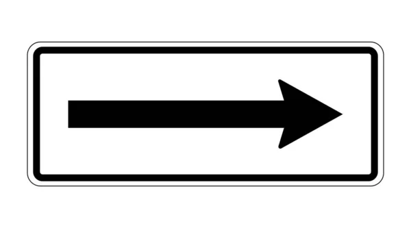 Plaque de stationnement illustration vectorielle flèche noire — Image vectorielle