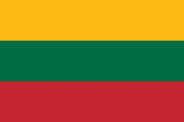 Design Der Flagge Der Republik Litauen Geschäftskonzepte Und Hintergründe — Stockvektor