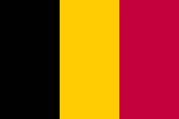 ヨーロッパの国ベルギー国旗 — ストックベクタ