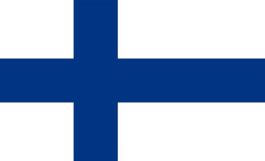 Finlandiya 'nın ulusal bayrak grafik tasarımı. İş kavramları ve geçmişleri.