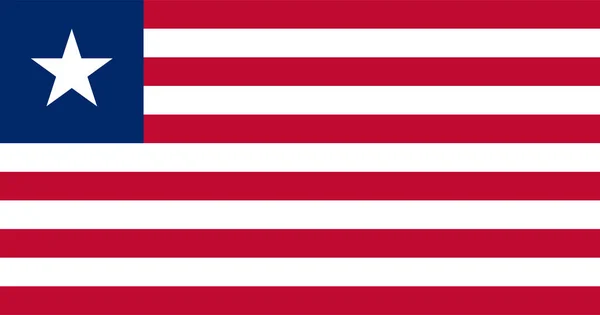 Графічний Дизайн Національного Прапора Ліберії Концепції Виховання Бізнесі — стоковий вектор