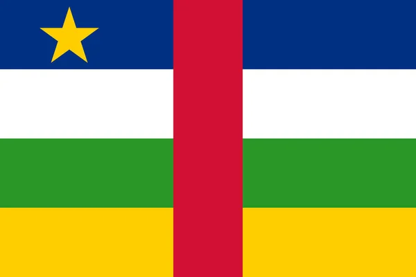 Centraal Afrikaanse Republiek Ontwerp Van Nationale Vlag Achtergronden Reisachtergrond — Stockvector