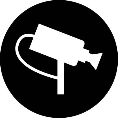 CCTV güvenlik kamerası işareti. İş konsepti, Arkaplan, çıkartma, afiş, arkaplan, poster ve duvar kağıdı için mükemmel.