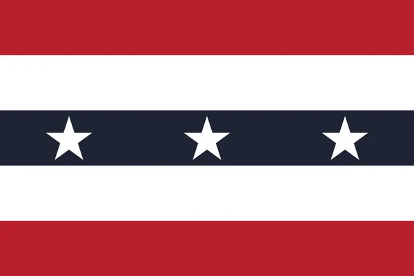 Festive Usa Flag Horizontal Seamless Pattern Background Patriotic Stripes Design — Stock Vector