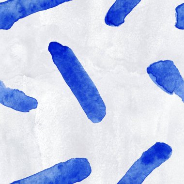 Boya fırçası, çizgi, konturlar, çizgiler ile dikişsiz soyut renkli suluboya deseni. El çizimarka planı