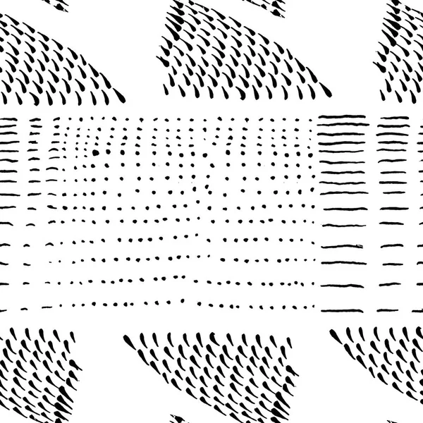 Geometrik çizgi ile dikişsiz soyut desen. El çizim tarzı arka plan. Grafik stili. — Stok fotoğraf