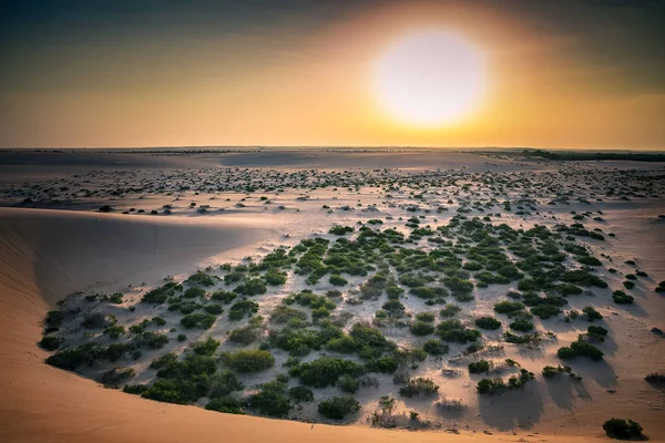 Hermosa vista del paisaje del desierto en Dammam Arabia Saudita — Foto de Stock