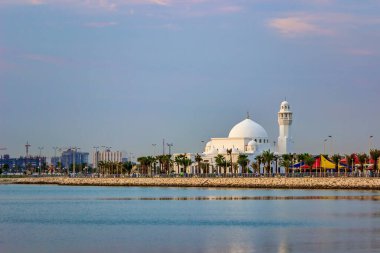 Güzel Al Khobar Corniche Mescidi Sabah Görüşü - Suudi Arabistan.