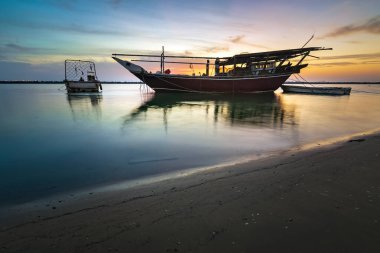 Dammam 'da sabah manzarası Suudi Arabistan' da.