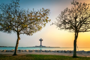 Gündüz Khobar Corniche, Doğu Bölgesi, El Khobar, Suudi Arabistan. 02-Nisan-2021.