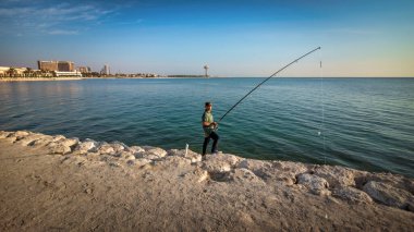 Al-Khobar, Suudi Arabistan 'da Harika Sabah Manzarası.