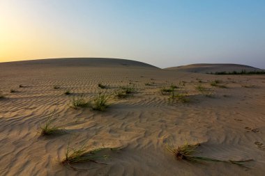 Çöldeki kum tepeleri