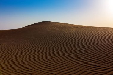 empty sand dunes in the sahara desert, morocco