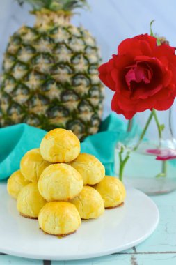 Nastar, Endonezya ananas tart tanımlama bilgileri. Eid al Bayramı kutlamak için popüler tatlı