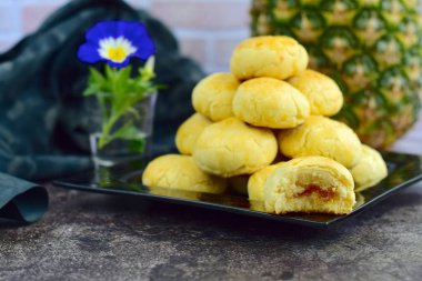 Nastar, Endonezya ananas tart tanımlama bilgileri. Eid al Bayramı kutlamak için popüler tatlı
