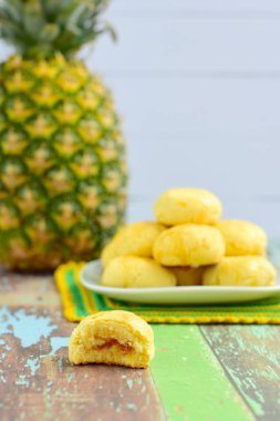 Nastar, Endonezya ananas tart tanımlama bilgileri. Eid al Bayramı kutlamak için popüler tatlı