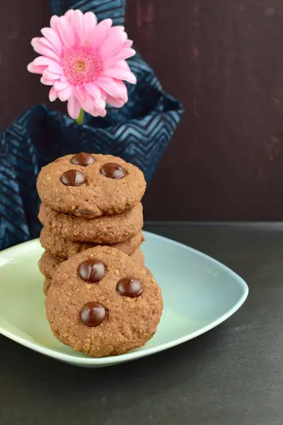 Homemade Chocolate Chip Cookies — Stock Photo, Image