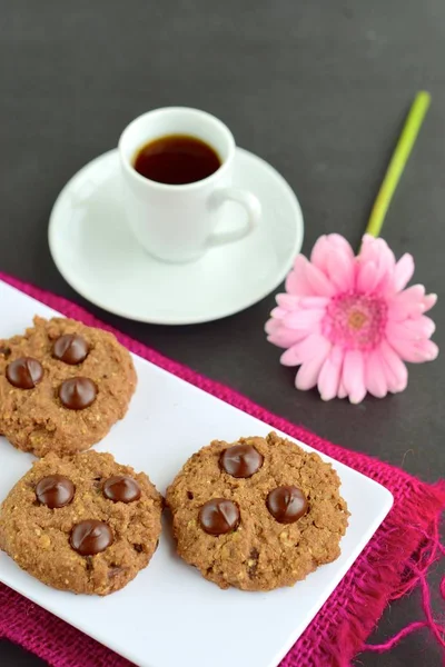 Galletas Chocolate Caseras — Foto de Stock