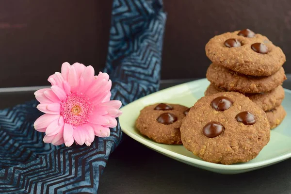 Galletas Chocolate Caseras — Foto de Stock