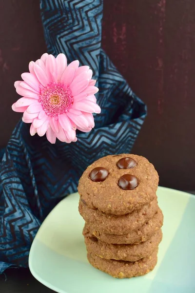 Homemade Chocolate Chip Cookies — Stock Photo, Image