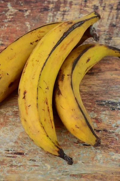 Closeup Fresh Plantain Bananas — Stockfoto