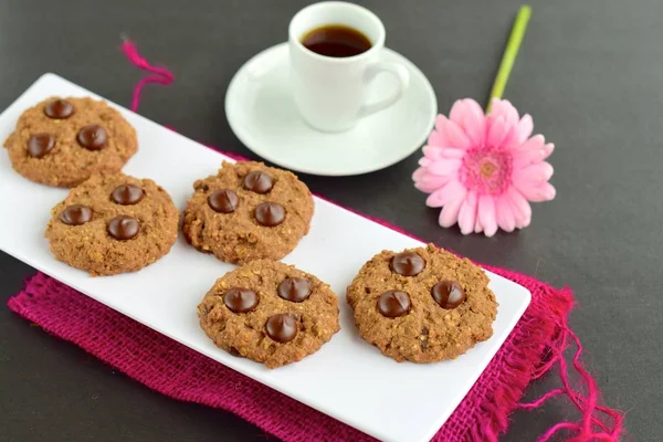 Galletas Chocolate Caseras — Foto de Stock