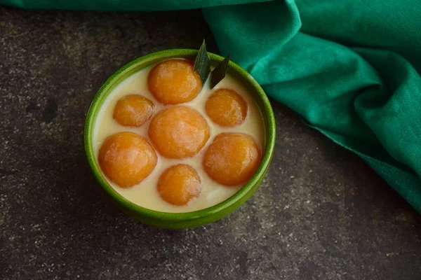 Cozinha Indonésia Biji Salak Bububur Candil Mingau Cereal Bolas Batata — Fotografia de Stock