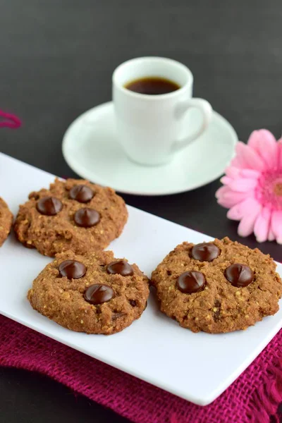 Galletas Chocolate Caseras — Foto de Stock