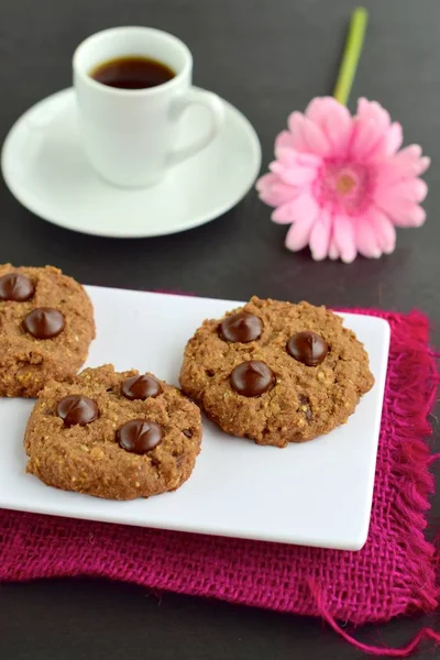 Galletas Chocolate Caseras — Foto de Stock