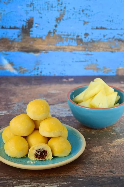 Nastar Indonesiska Ananas Tårtkakor Populära Cookies Idul Fitri Eller Lebaran — Stockfoto