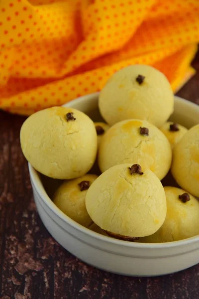 Nastar Pineapple Tart Cookies Fresh Pineapple Fruit Background Traditional Indonesian — Stockfoto