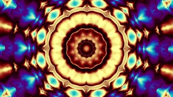 Spinning Mandala Schleife Hintergrund — Stockvideo