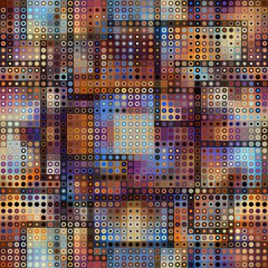 Geometrik soyut desen.