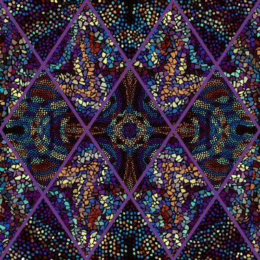 Sorunsuz mozaik sanat desen