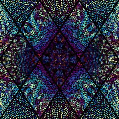 Sorunsuz mozaik sanat desen