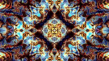 Simetrik soyut psikedelik döngü arkaplanı