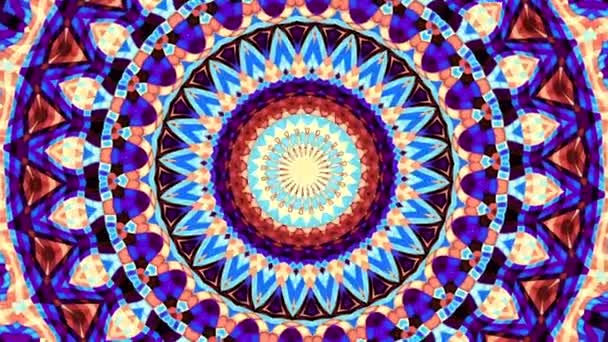 Versierde mandala lus achtergrond — Stockvideo