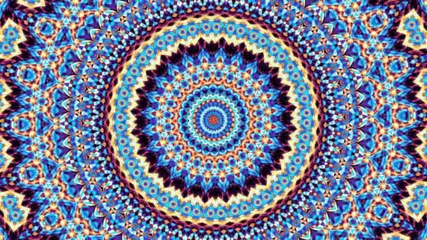 Versierde mandala lus achtergrond — Stockvideo