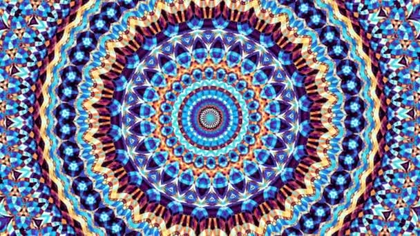 Versierde mandala lus achtergrond — Stockvideo