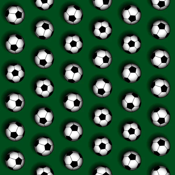 Геометричний візерунок футбольних м'ячів . — стоковий вектор