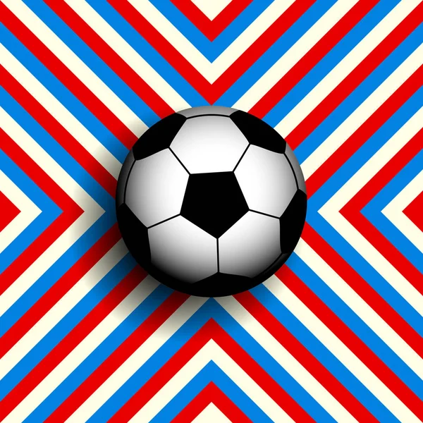 サッカー ボールの幾何学模様. — ストックベクタ