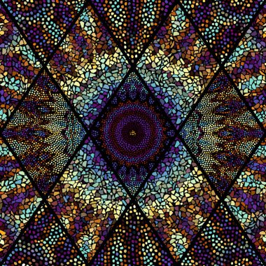 Sorunsuz mozaik sanat desen