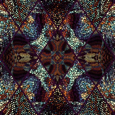 Sorunsuz mozaik sanat desen