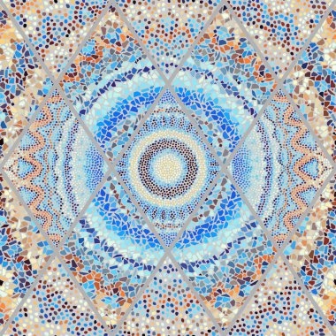 Sorunsuz mozaik sanat desen