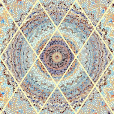 Sorunsuz mozaik sanat desen